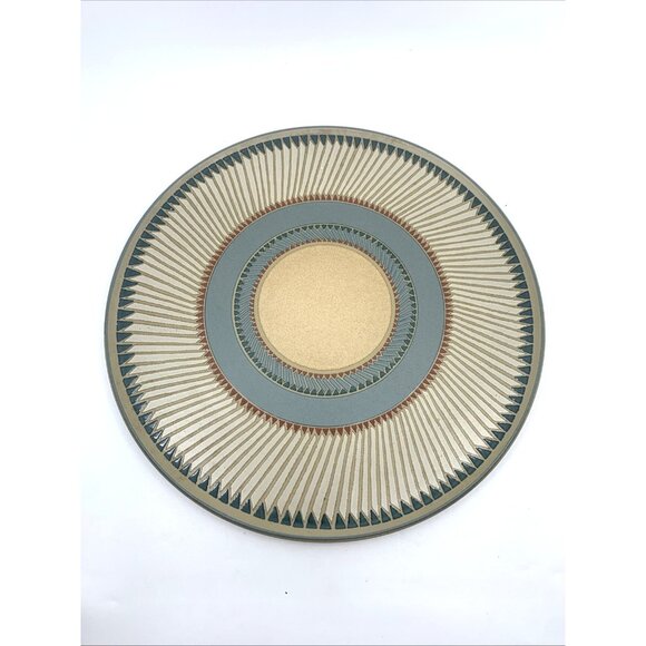 Denby Luxor Large Round Cake Plate Serving Platter 12.5" Diameter Stoneware - Picture 2 of 9